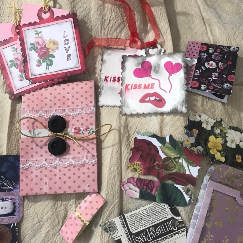 Valentines Bundle No 2 Ephemera Journal 35 pcs